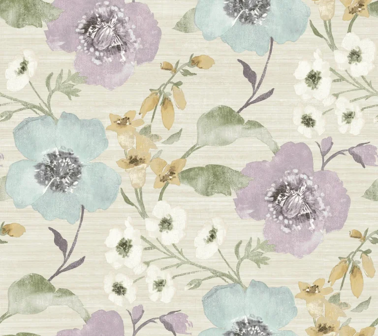 Evelyn Floral Wallpaper - Lavender — Ảnh 5