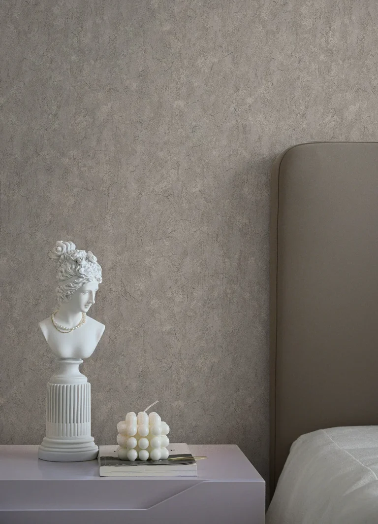 Pliny Distressed Texture Wallpaper - Light Grey — Ảnh 2