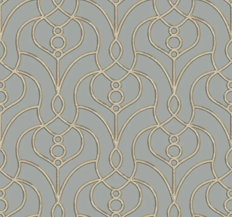 Candice Olson Divine Trellis Wallpaper - Dusty Blue — Ảnh 3