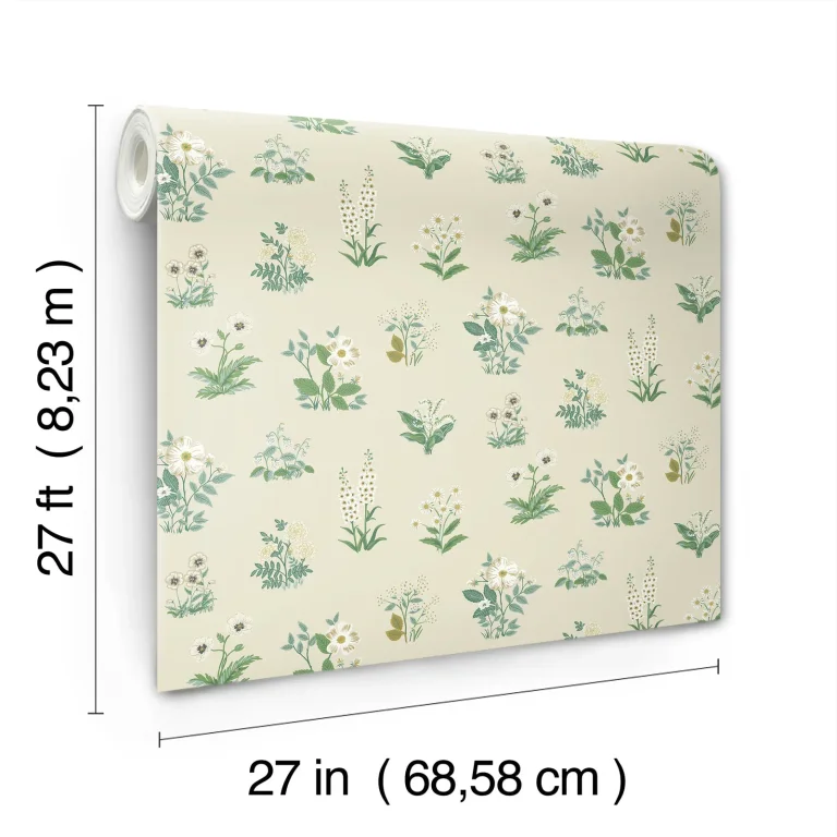 Rifle Paper Co. Botanical Wallpaper - Cream — Ảnh 2