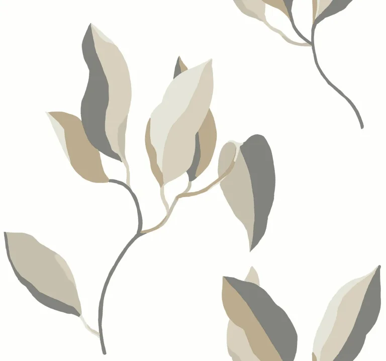 Brushwork Branches Wallpaper - Neutral & Gold — Ảnh 5