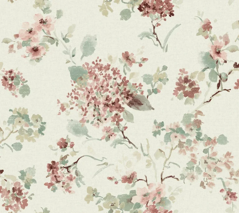 Veiled Garden Floral Wallpaper - Rose — Ảnh 4