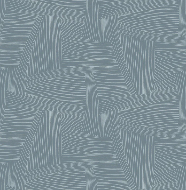 Reid Woven Geometric Wallpaper - Sky Blue — Ảnh 3