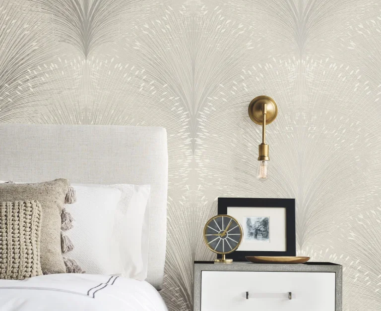 Papyrus Plume Wallpaper - Gray — Image 4