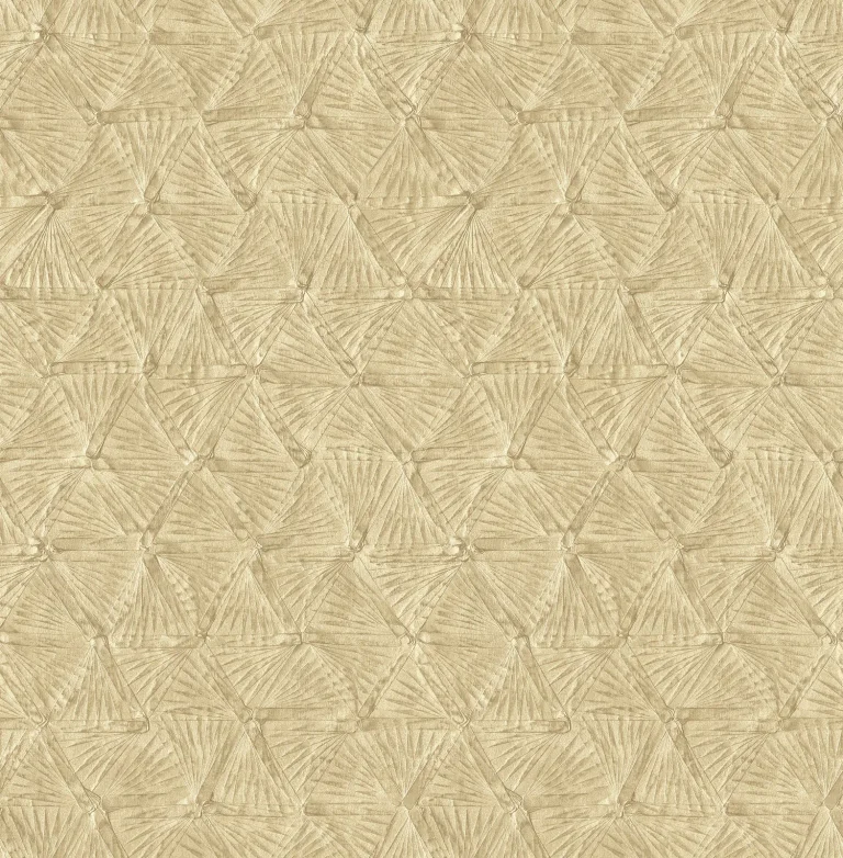 Wright Textured Triangle Wallpaper - Gold — Image 3