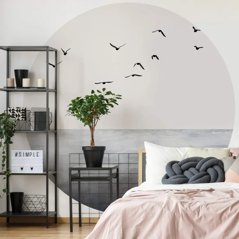 Open Sea Scape - Wall Mural 5555 - Round - 144cm diameter