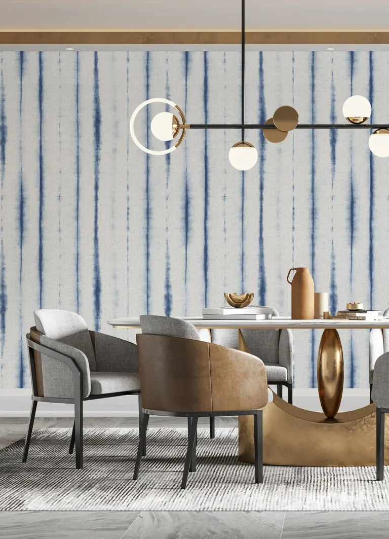 Hello Shibori Wall Mural - Denim — Ảnh 4