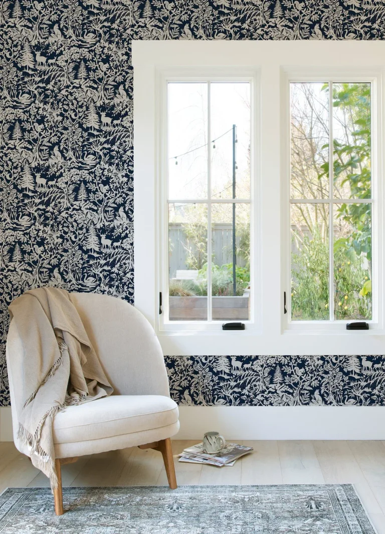 Chesapeake Alrick Forest Venture Wallpaper - Navy — Ảnh 5