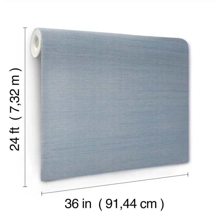 Ronald Redding Maguey Sisal Grasscloth Wallpaper - Dusty Sky — Ảnh 3