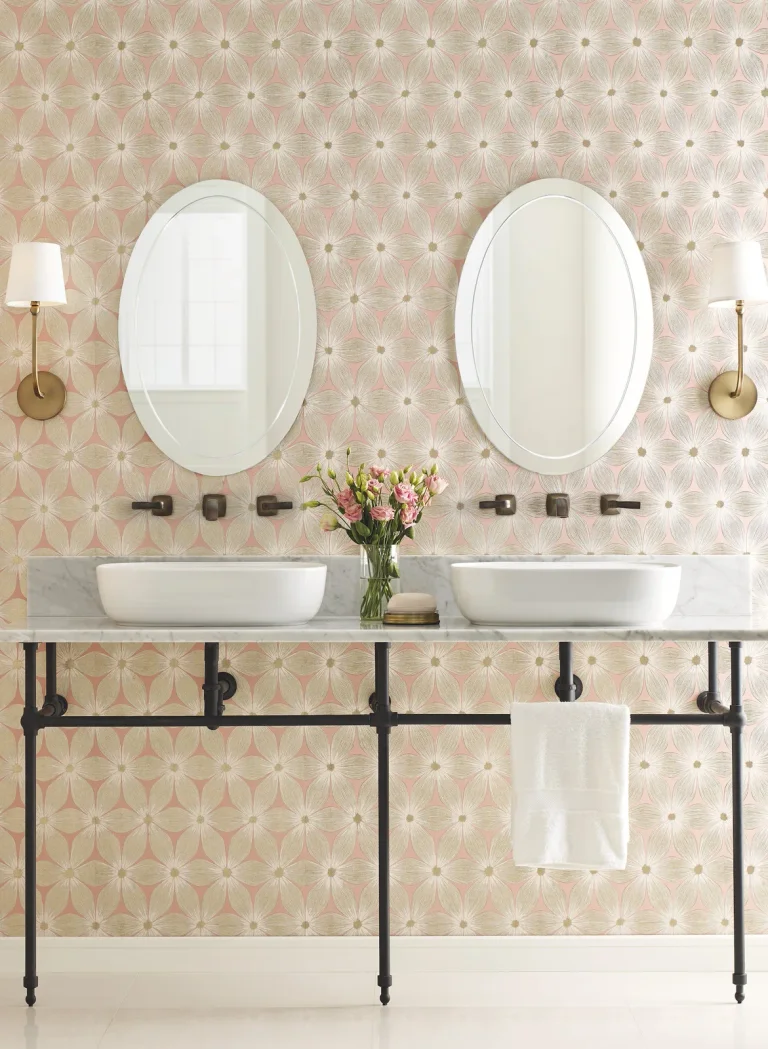Candice Olson Everlasting Wallpaper - Soft Coral/Gold — Ảnh 2