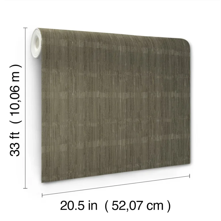 Somerset Abstract Stripe Wallpaper - Stone — Ảnh 7