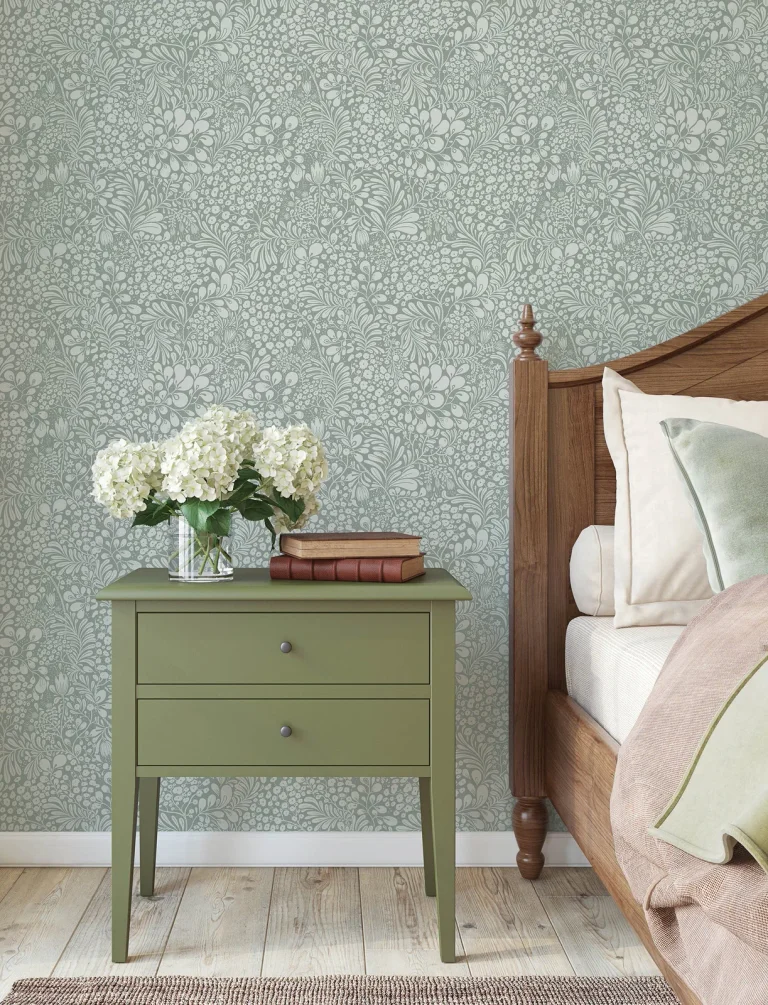 Siv Botanical Wallpaper - Slate — Ảnh 3
