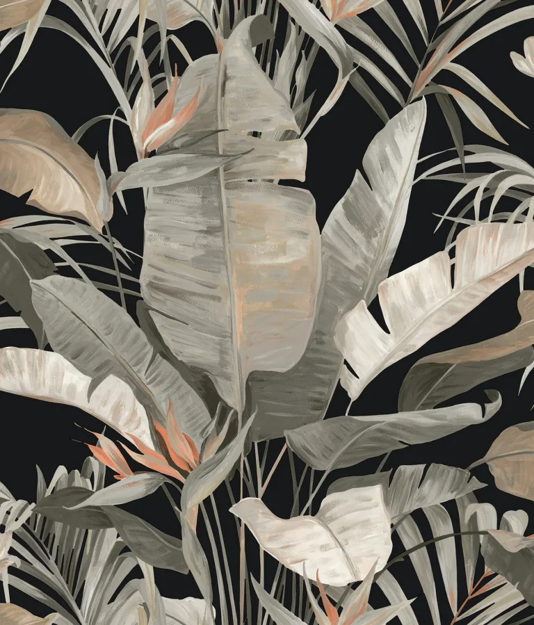 Candice Olson Tropical Cabana Wallpaper - Black — Ảnh 6