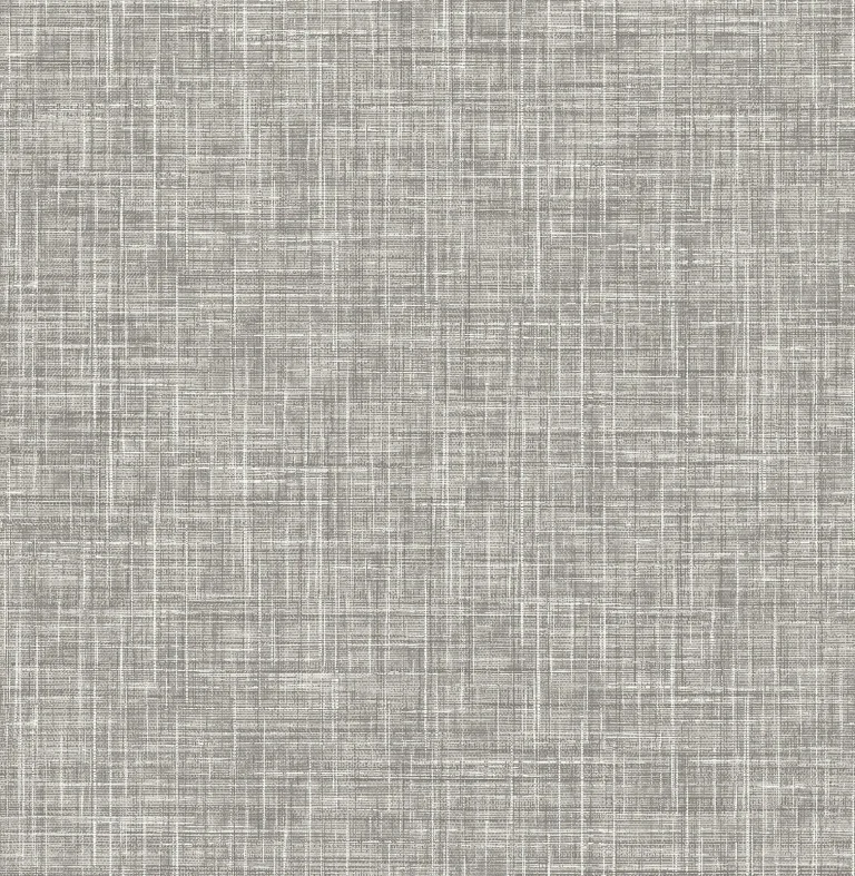 Emerson Faux Linen Wallpaper - Grey — Ảnh 4