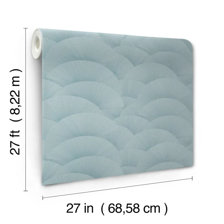 Ronald Redding Morning Shell Wallpaper - Blue — Ảnh 4