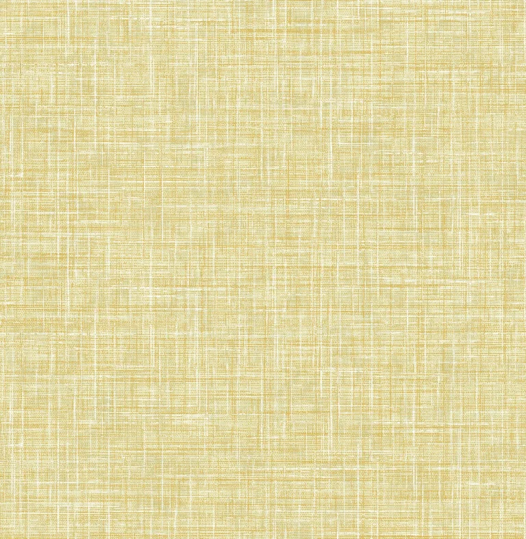 Emerson Faux Linen Wallpaper - Yellow — Ảnh 3