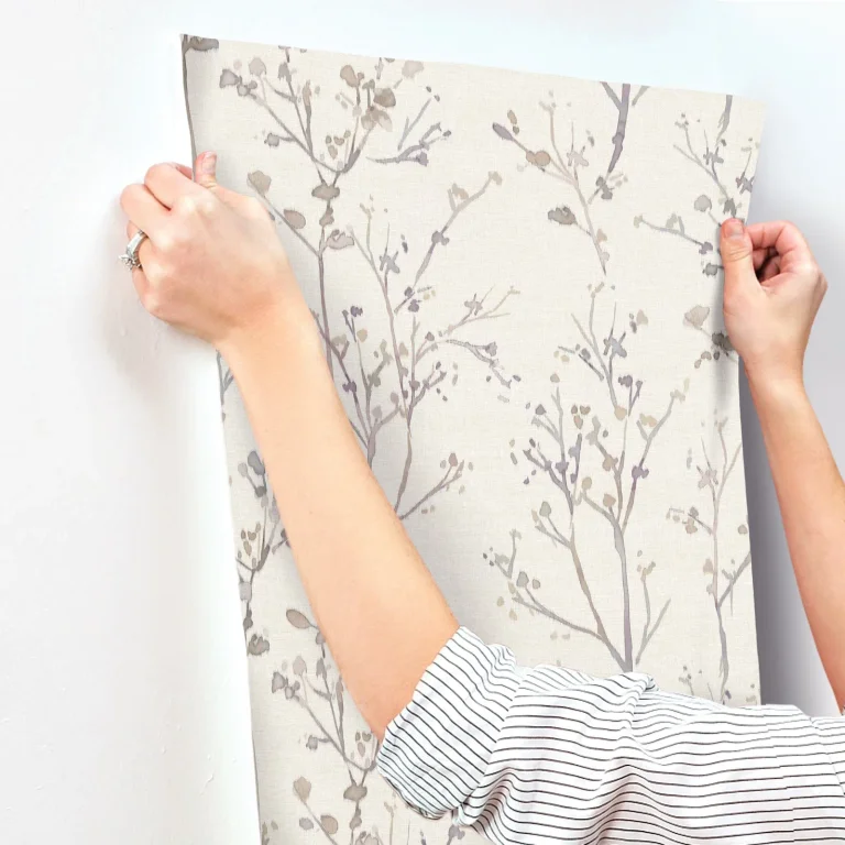 Silverling Budding Branches Wallpaper - Lavender — Ảnh 3