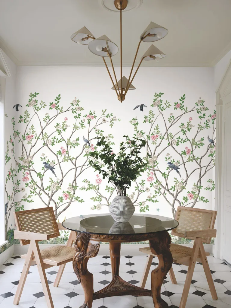 Ronald Redding Lingering Garden Wall Mural - White — Image 3