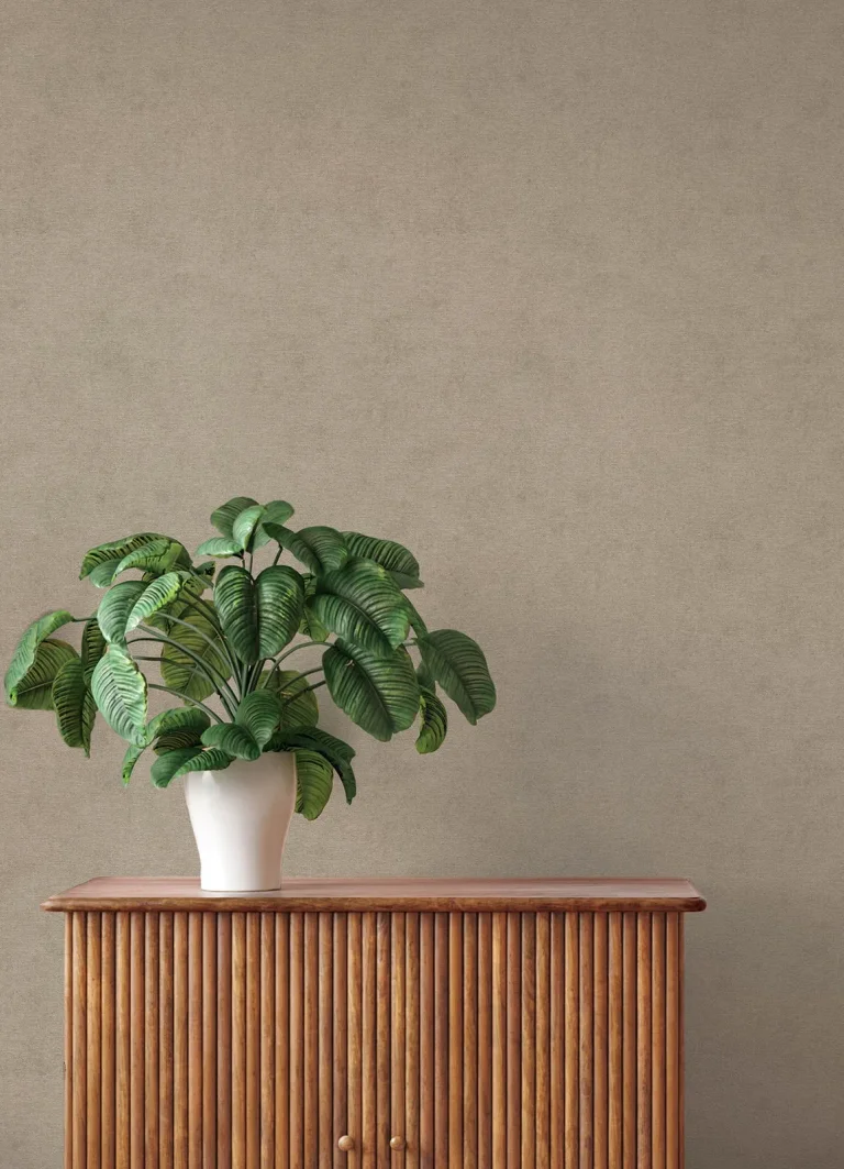 Cullen Faux Linen Wallpaper - Brown — Ảnh 4