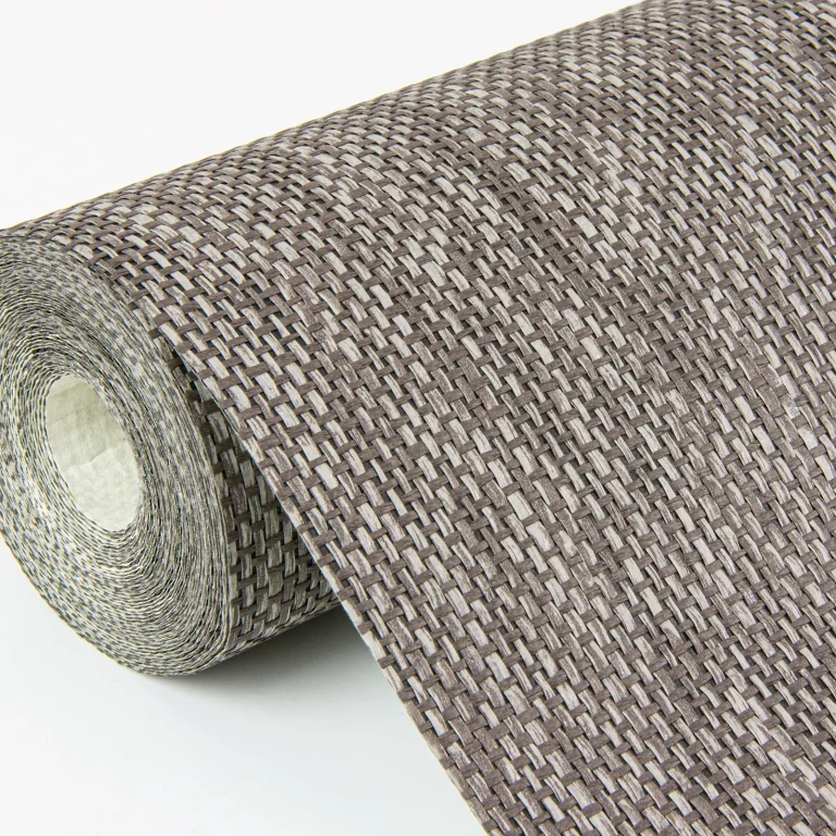 Jia Paper Weave Grasscloth Wallpaper - Charcoal — Ảnh 5