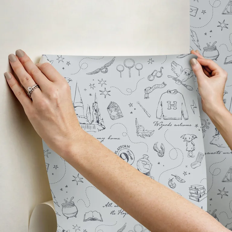 Harry Potter Magical Moments Trail Peel and Stick Wallpaper - Grey — Ảnh 8