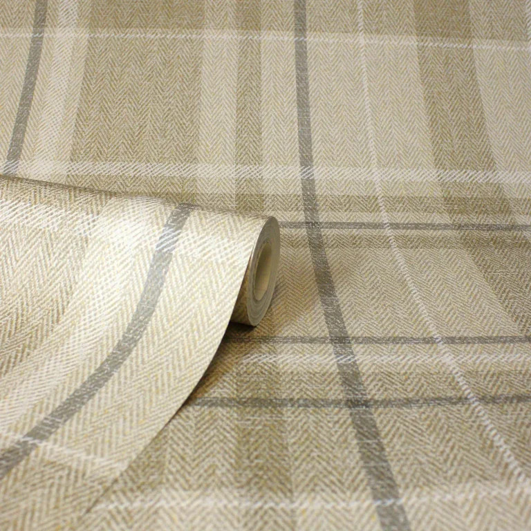 Harris Plaid Chevron Wallpaper - Brown — Ảnh 7