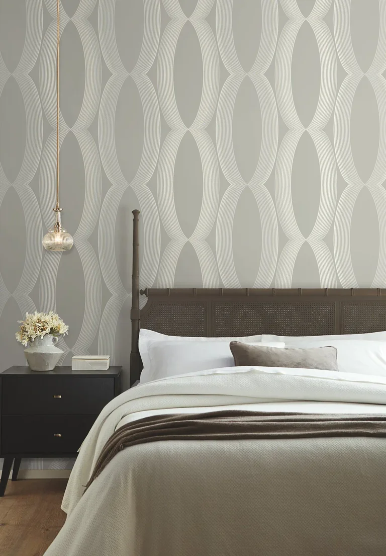 Candice Olson Progression Ogee Wallpaper - Light Neutral — Ảnh 4
