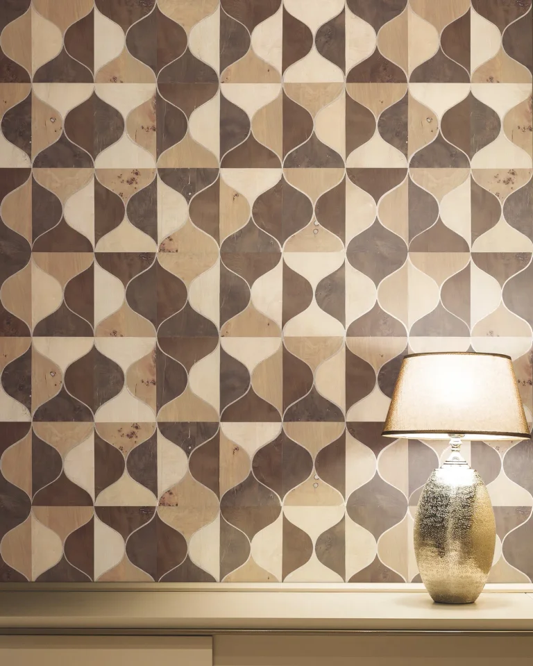 Candice Olson Burlwood Ogee Wallpaper - Warm Neutral — Ảnh 4