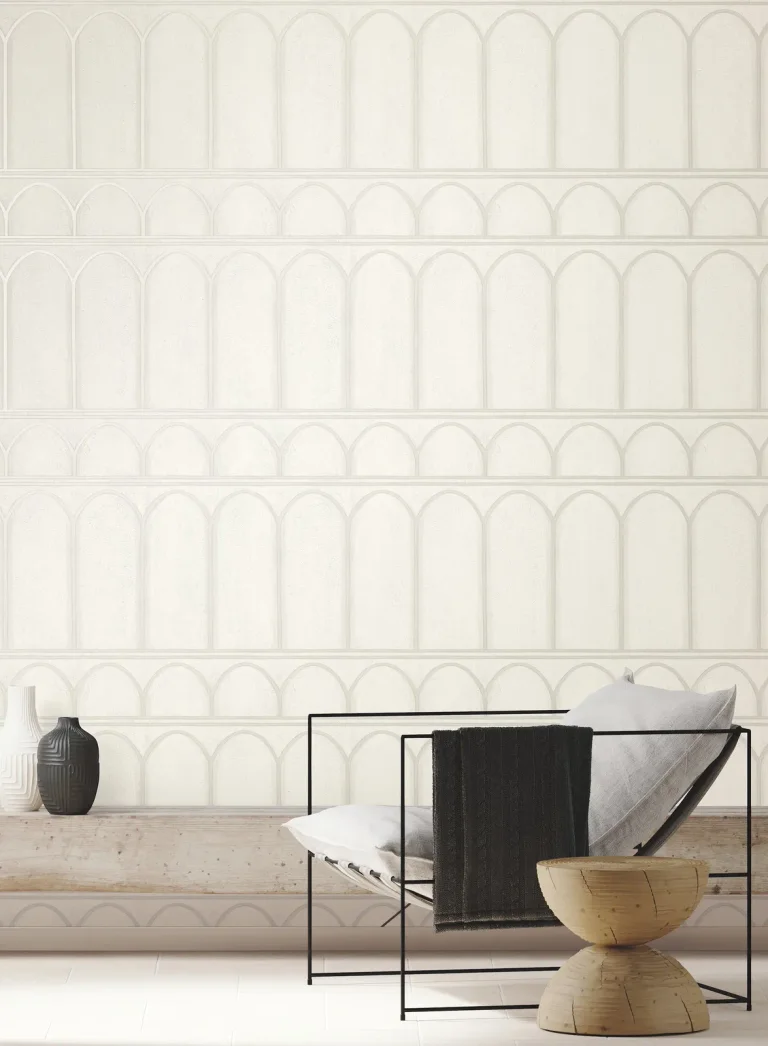 Arches Wallpaper - White/Pearl — Ảnh 4
