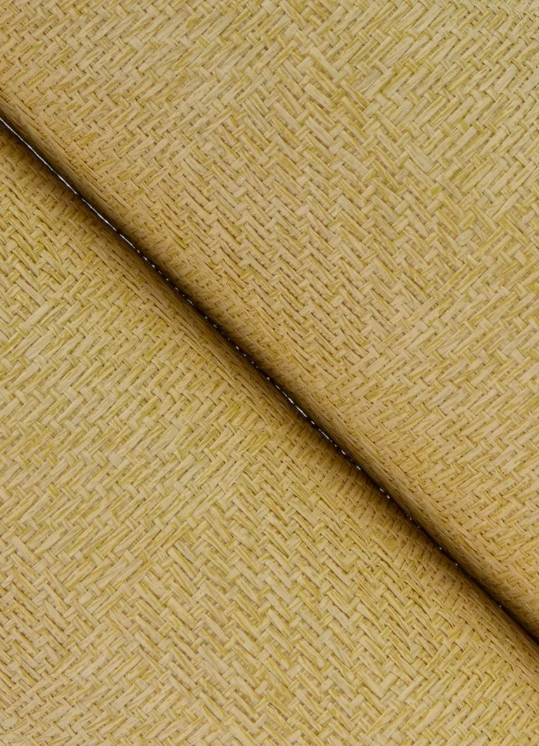 Huiqing Geometric Weave Wallpaper - Khaki — Ảnh 2