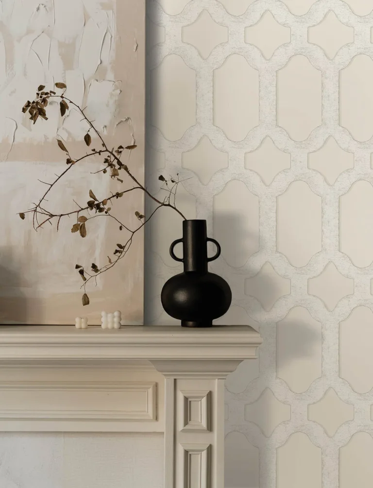 Chesapeake Chervil Trellis Wallpaper - Cream — Ảnh 3
