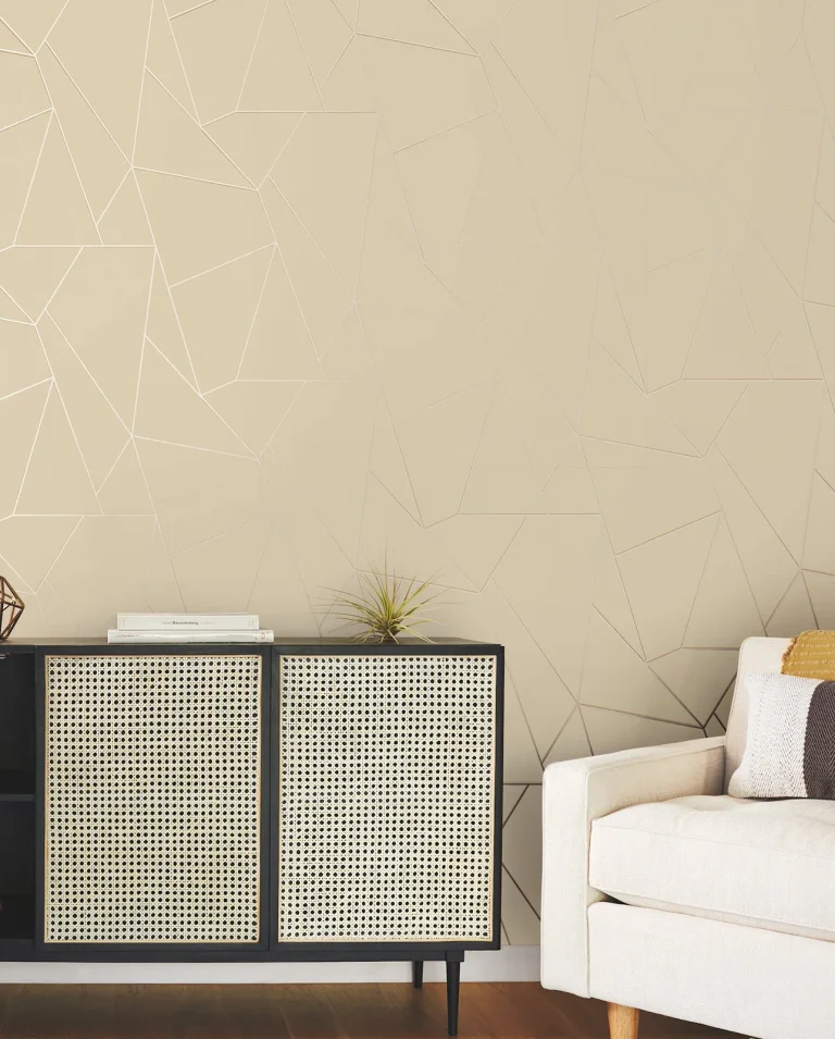 Nazca Wallpaper - Almond/Pearl/Gold — Ảnh 6