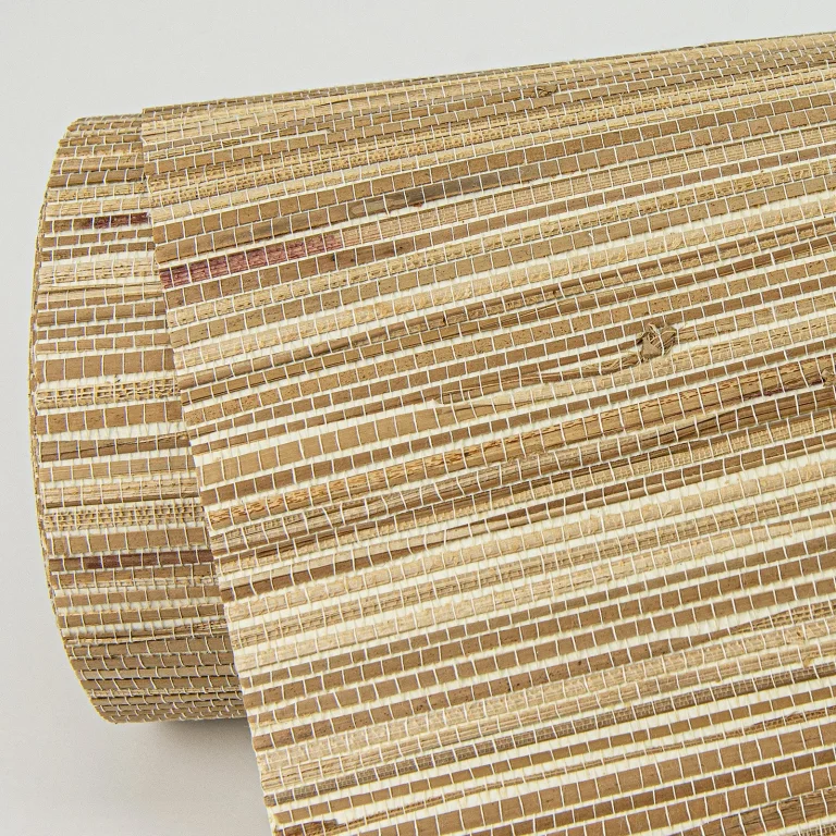 Shuang Handmade Grasscloth Wallpaper - Brown — Ảnh 4