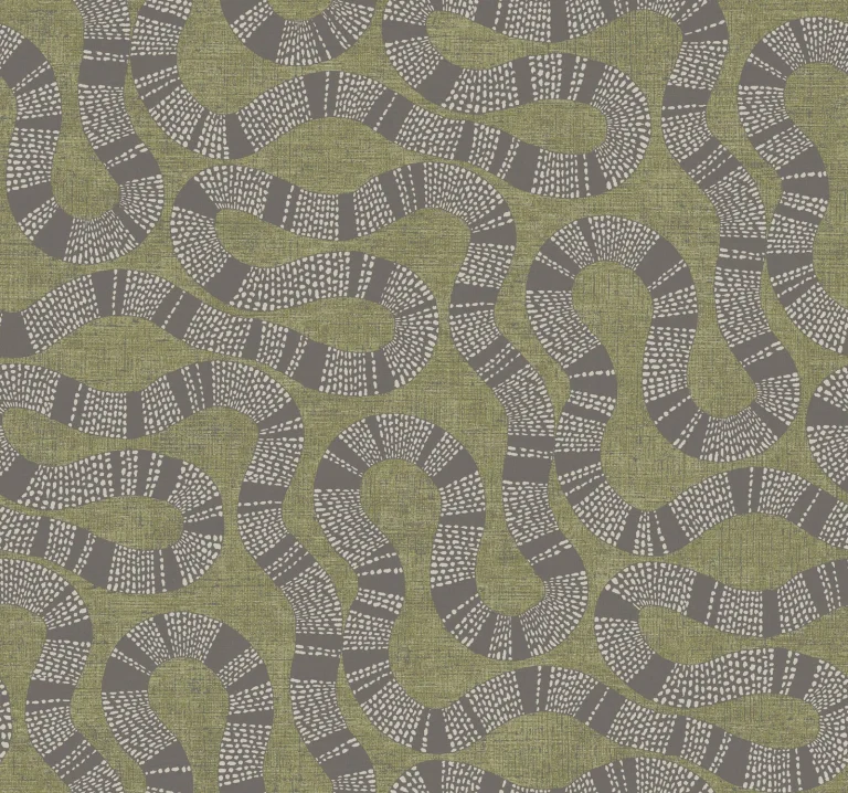 Ophidia Wallpaper - Olive — Image 3