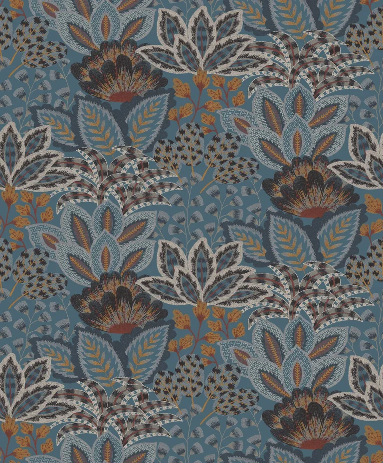 Catherine Botanical Wallpaper - Blue — Ảnh 4