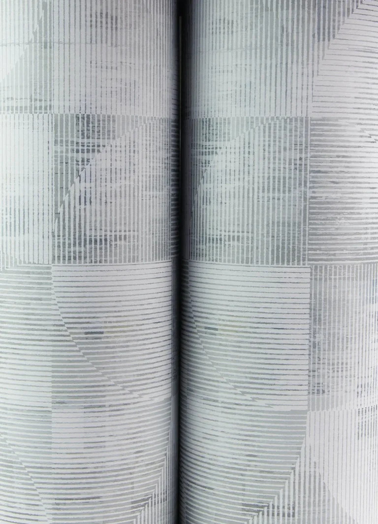 Woodbine Abstract Geometric Wallpaper - Slate — Ảnh 2