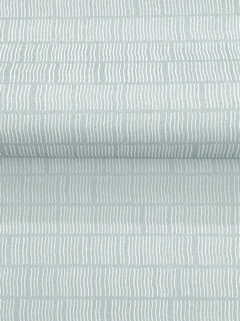 Collis Squiggle Stripe Wallpaper - Sky Blue — Image 6