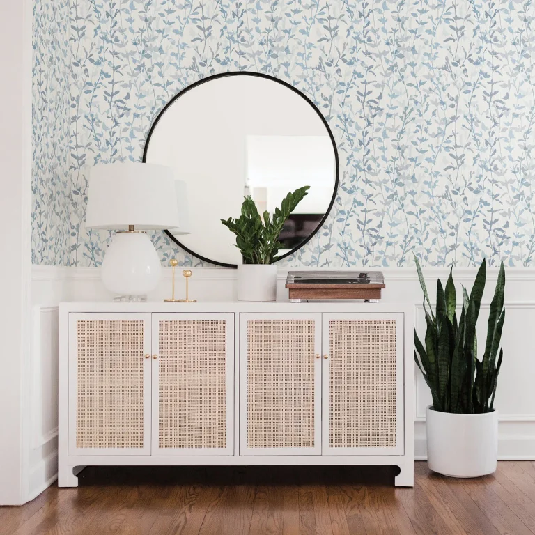Thea Floral Trail Wallpaper - Blue — Ảnh 2