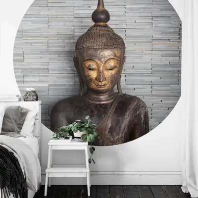 Thailand Budha - Wall Mural 5456 - Round - 144cm Diameter