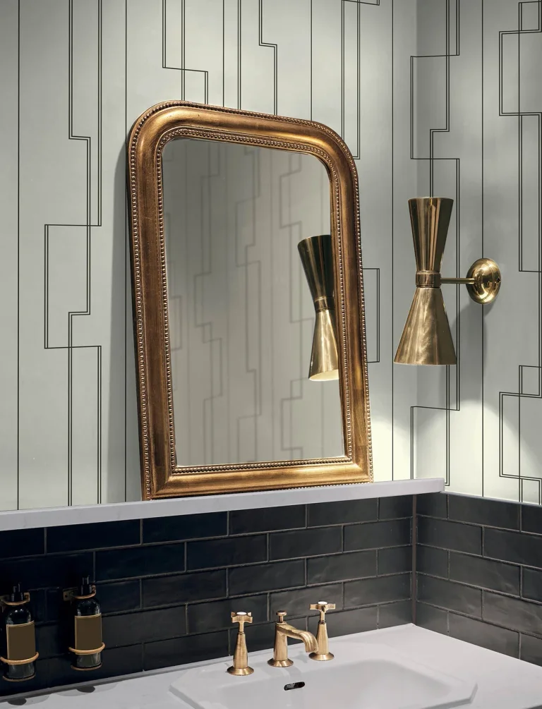 Anson Deco Detailing Wallpaper - Black — Image 5