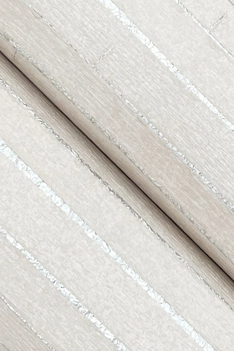 Ronald Redding Handcrafted Shimmering Paper Wallpaper - White/Silver — Ảnh 3