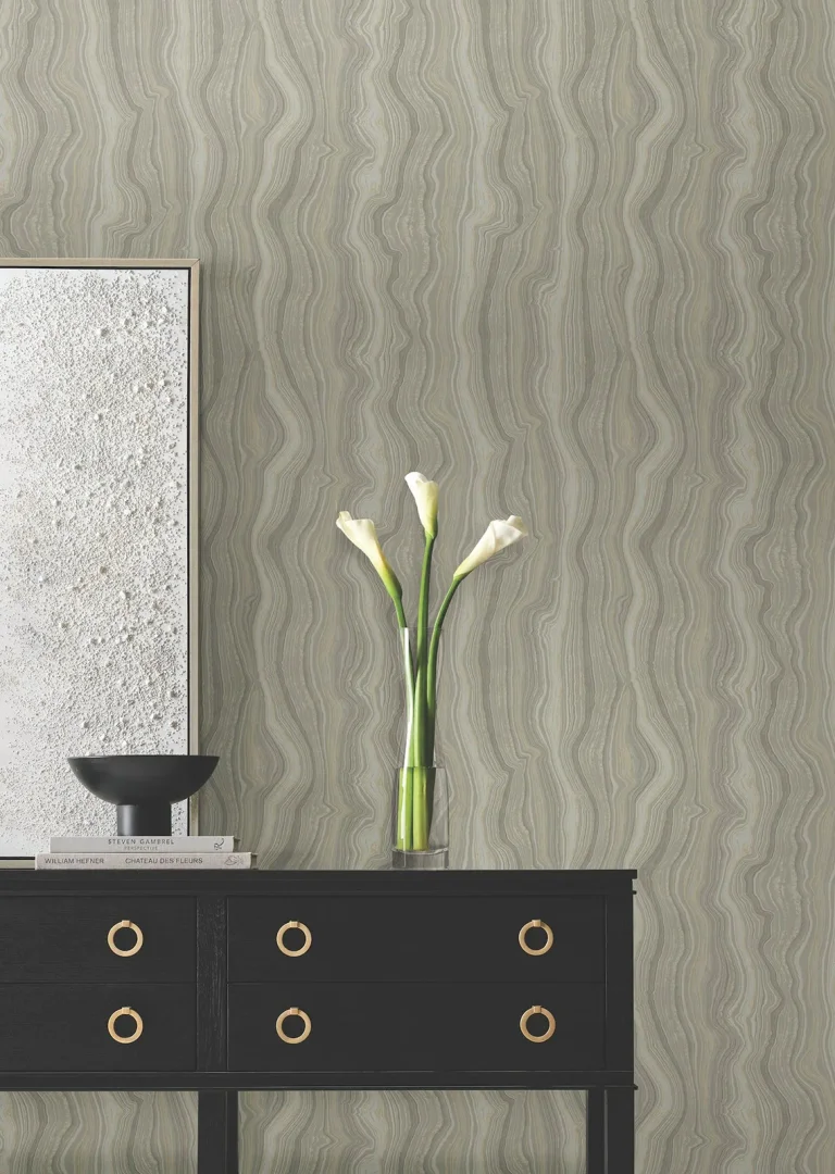 Candice Olson Mineral Shimmer Wallpaper - Taupe & Pearl — Ảnh 2