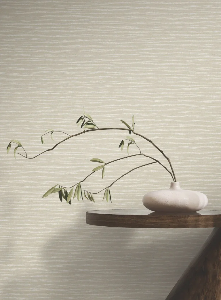 Ronald Redding Lotus Weave Wallpaper - Beige — Ảnh 6