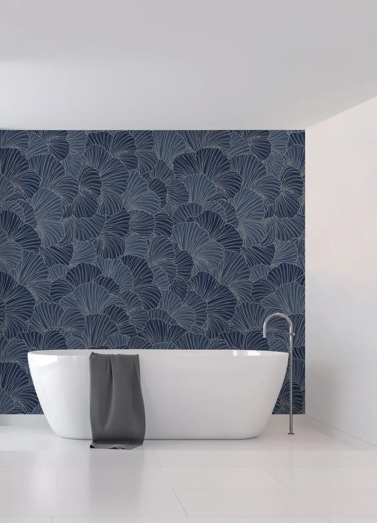 Petals Wall Mural - Royal Blue — Ảnh 4