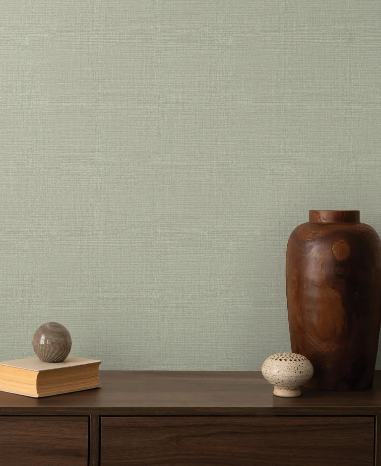 Georgette Faux Fabric Wallpaper - Moss — Ảnh 2