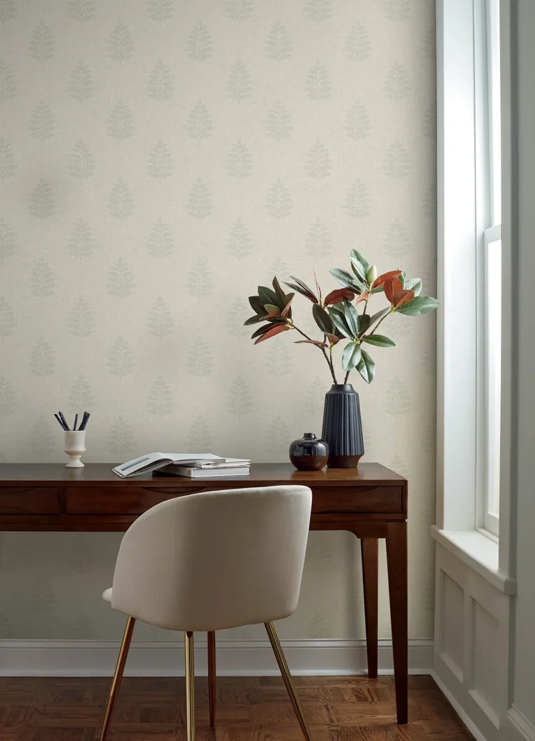 Chesapeake Frond Leaf Wallpaper - Beige — Ảnh 5