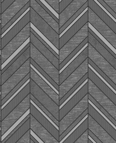 Punta Mita Chevron Wallpaper - Charcoal
