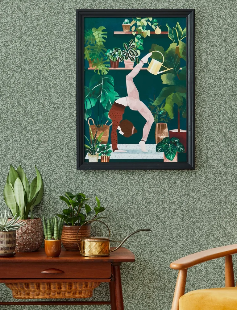 Soul Animal Print Wallpaper - Green — Ảnh 4