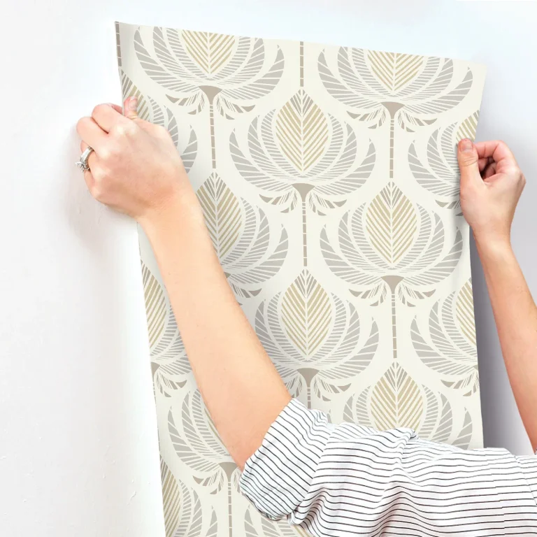 Ferrenby Floral Fan Wallpaper - Metallic — Ảnh 4