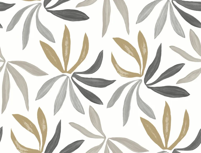 Little Garden Wallpaper - Graphite & Gold — Ảnh 5